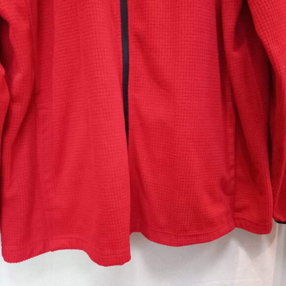 Red & Black Athletic Works Fleece Zip Front Warm Jacket Size XL (46-48) T-370 - Picture 6 of 9